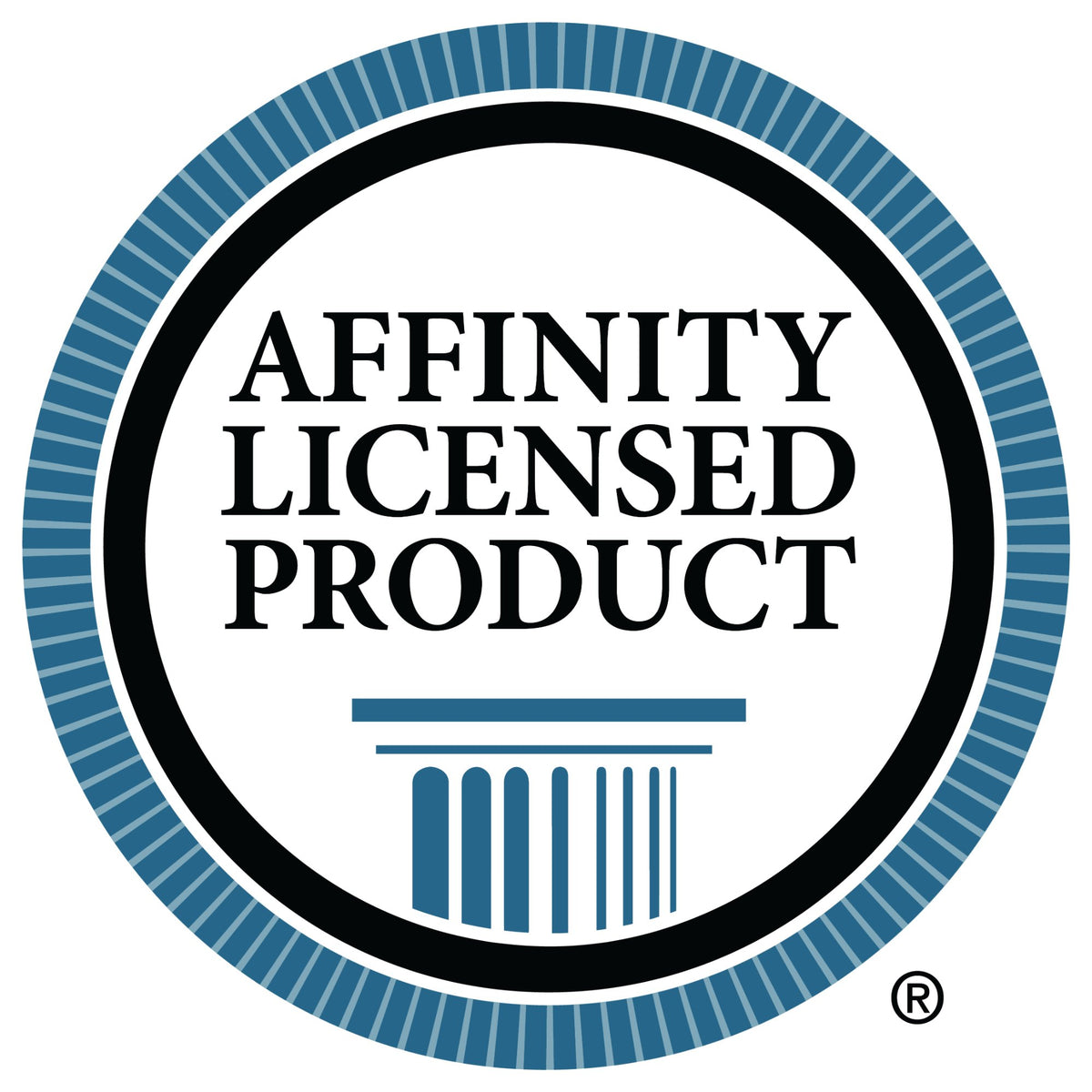 Affinity Licensed Product seal showing this is an officially licensed sorority product