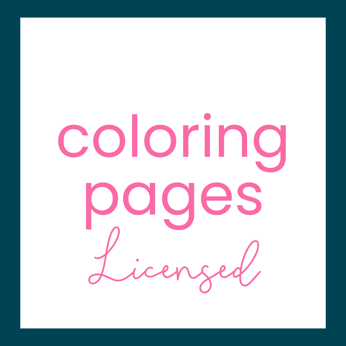 Coloring Pages - Licensed