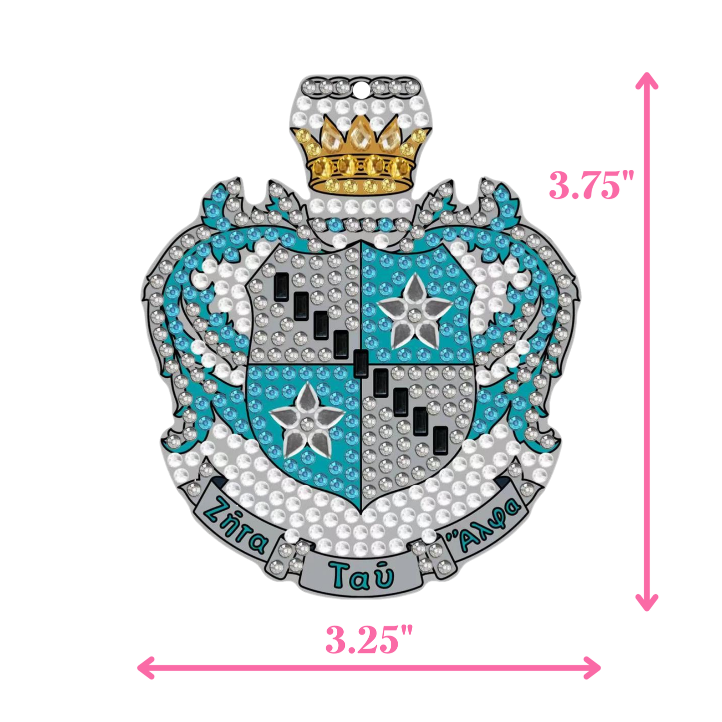 Zeta Tau Alpha Crest Keepsake Ornament