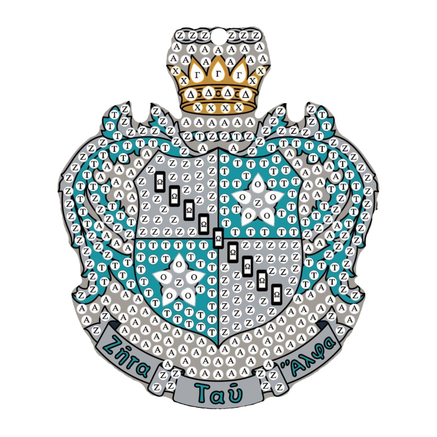 Zeta Tau Alpha Crest Keepsake Ornament
