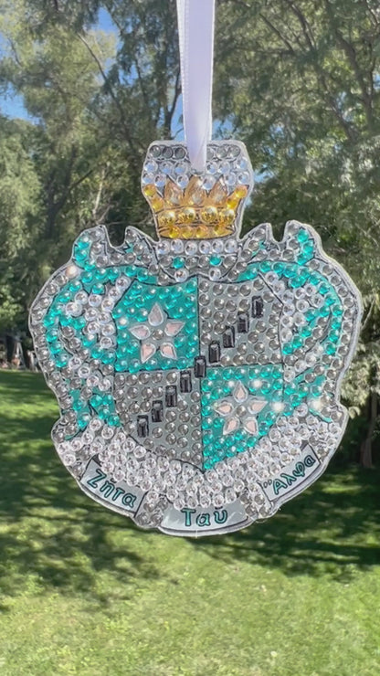 Zeta Tau Alpha Crest Keepsake Ornament